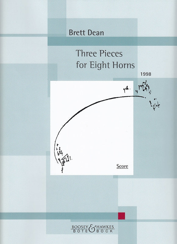 Dean, 3 Pieces for 8 Horns (Score) (Bote & Bock)