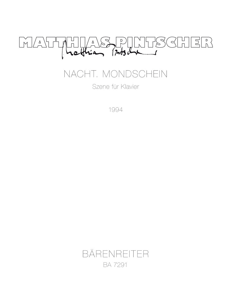 Pintscher, Nacht, Mondschein (Barenreiter)