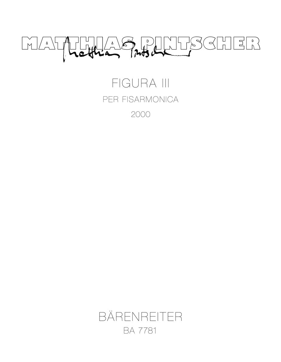 Pintscher, Figura 3 (2000) (Accordion) (Barenreiter)