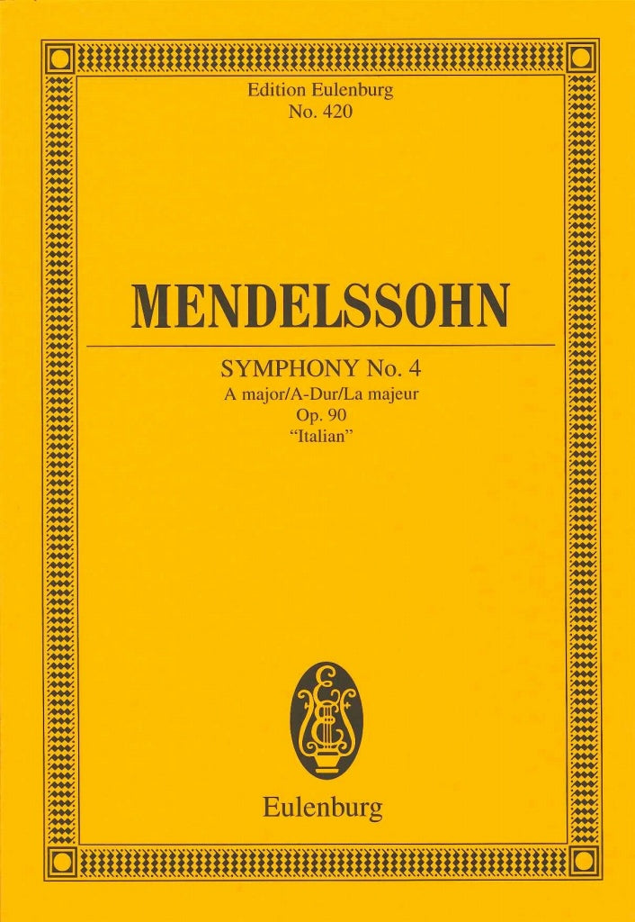 Mendelssohn, Symphony No. 4 'Italian' (Eulenburg)