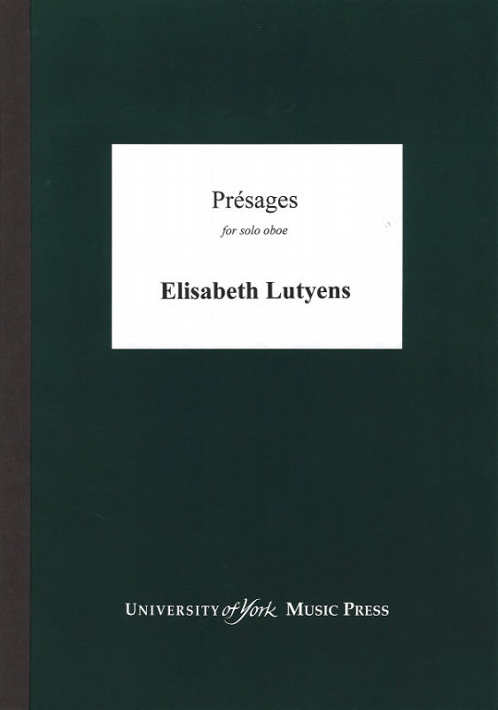 Lutyens, Presages op. 53 (1963) Oboe Sol (York Music Press, University of)