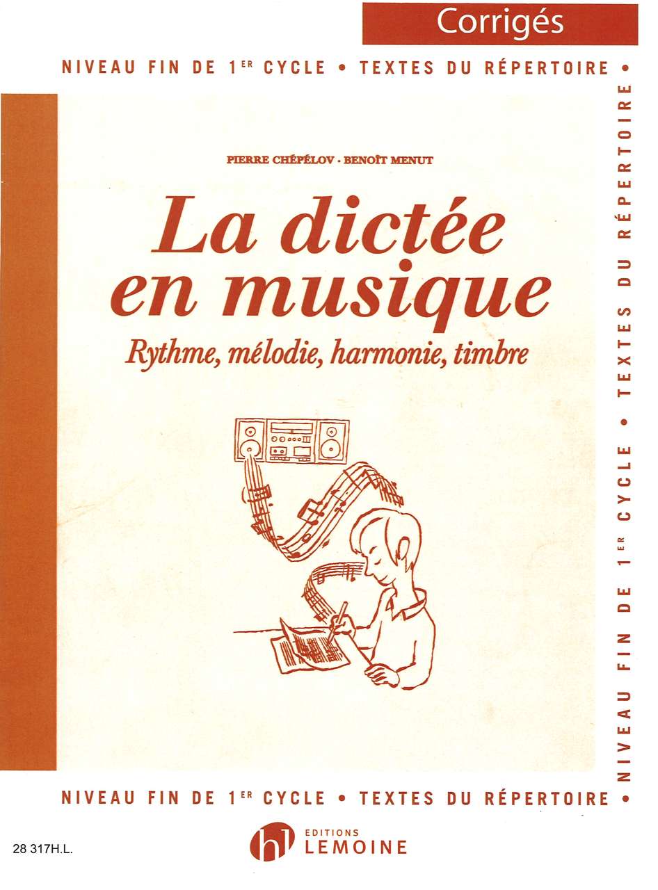 Dictee en musique 3, corrige (Lemoine)