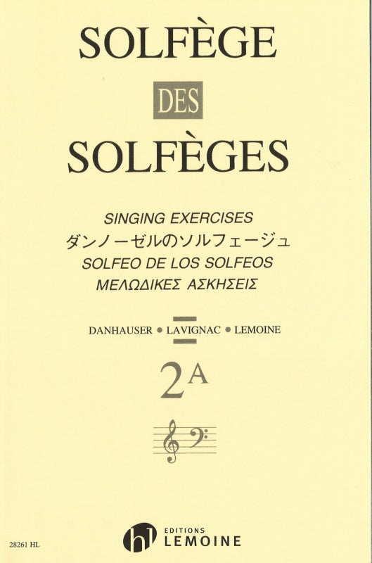 Solfege des solfeges 2A (sans accomp) (Lemoine)
