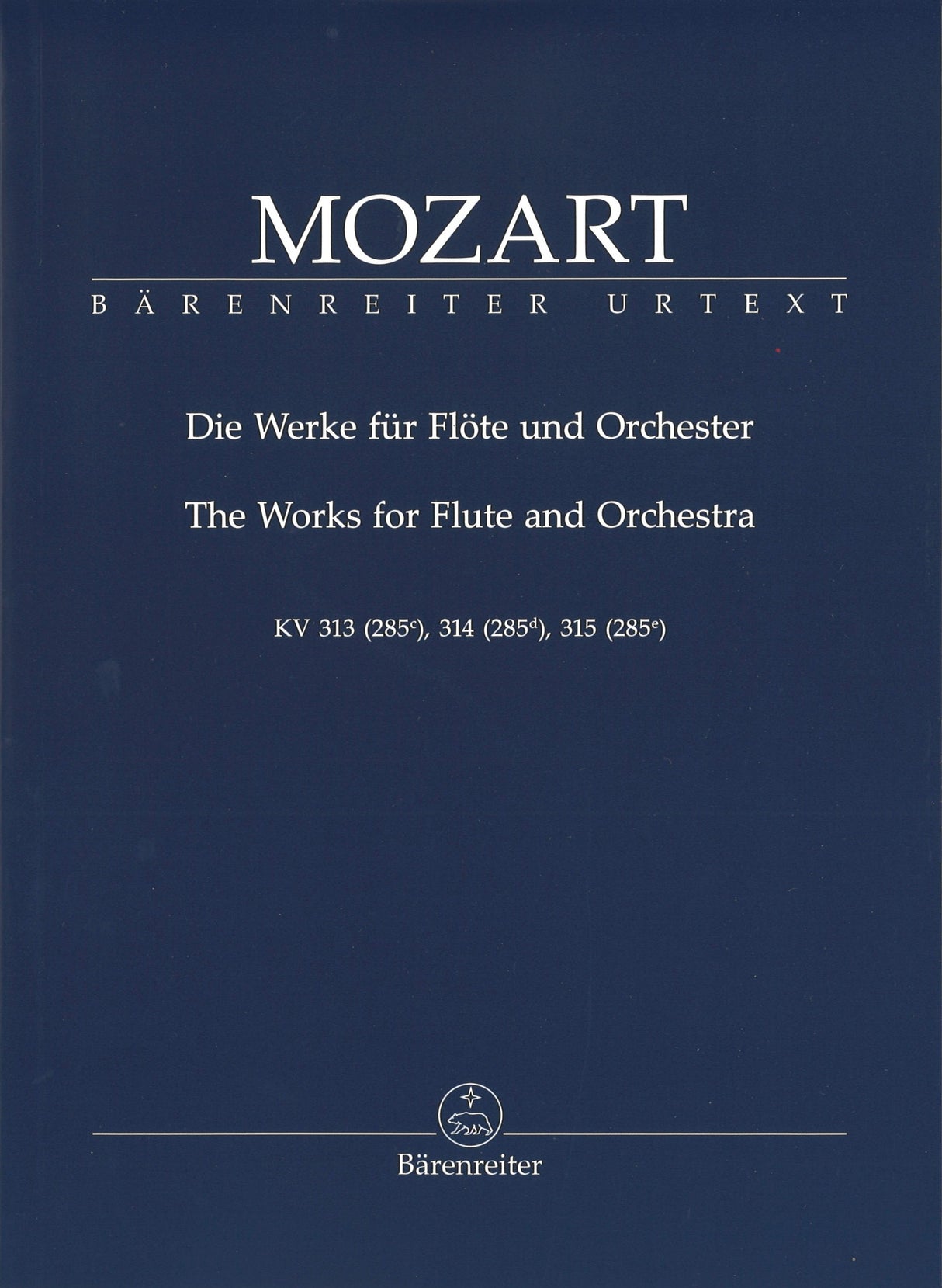 Mozart, Concerto for Flute KV 313-315 (Barenreiter)