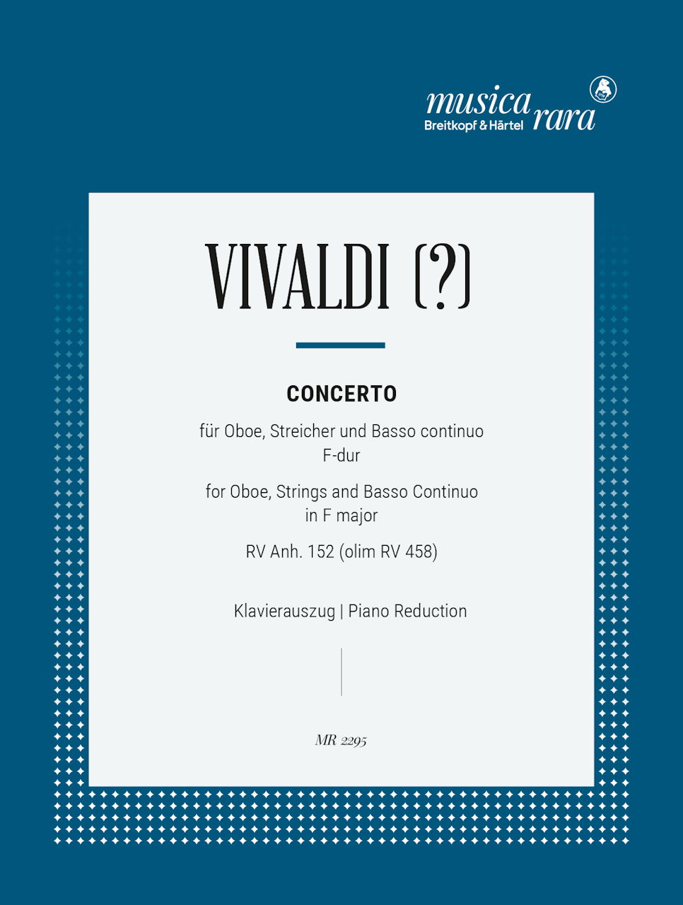 Vivaldi, Concerto in F, RV 458 (Musica Rara)