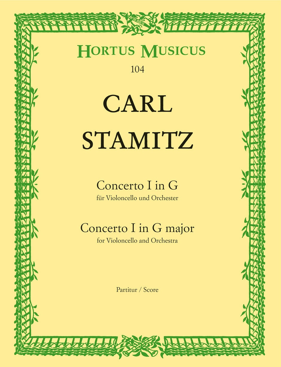 Stamitz, Concerto for Cello No. 1 (Barenreiter)