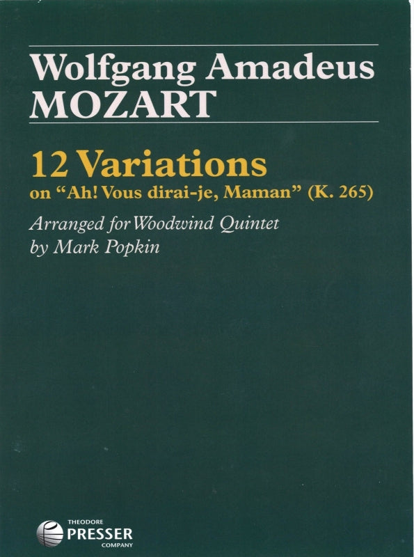 Mozart, Var. 'Ah! Vous dirais-je maman' (Elkan-Vogel)
