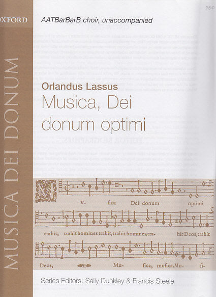 Lasso, Musica, Dei donum optimi (Oxford University Press)