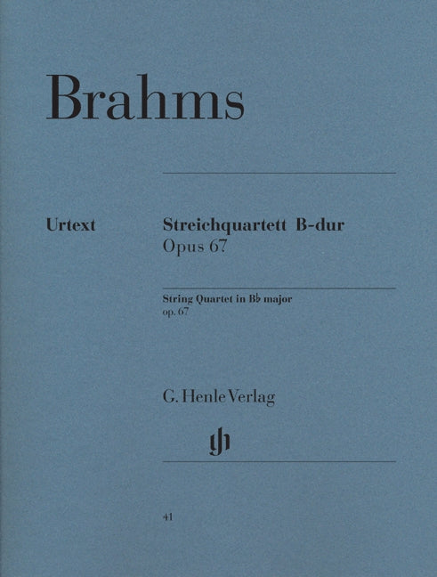 Brahms, String Quartet No. 3 op. 67 (Henle)