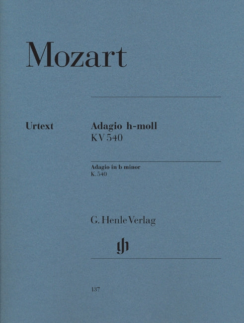 Mozart, Adagio KV 540 h-moll (Henle)