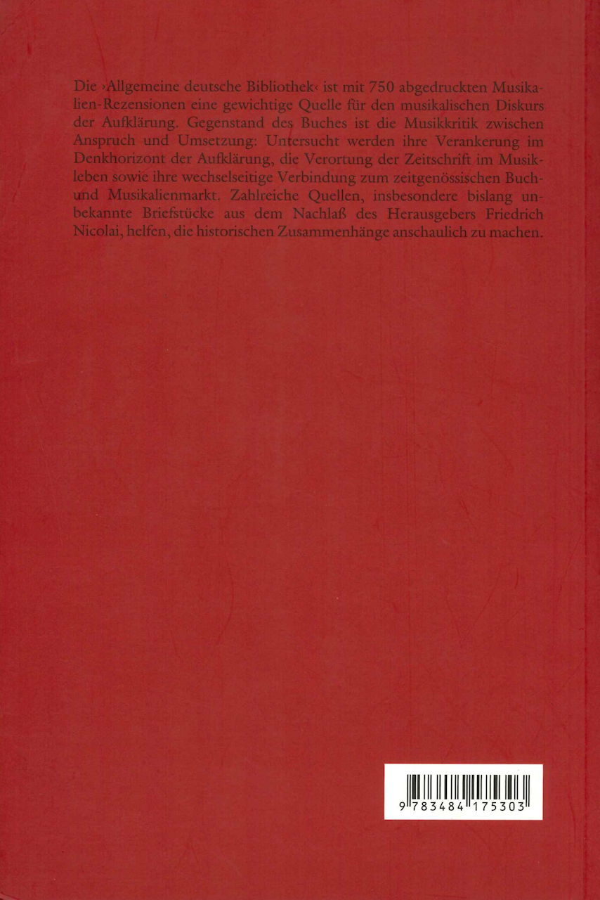 Schutz, Vor dem Richterstuhl der Kritik (Niemeyer)