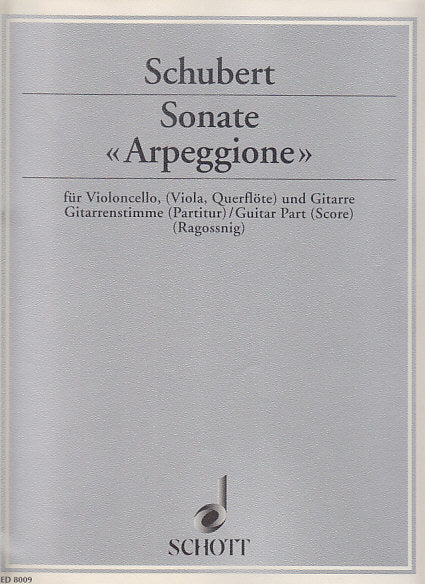 Schubert, Sonate Arpeggione: Guitar part (Schott)