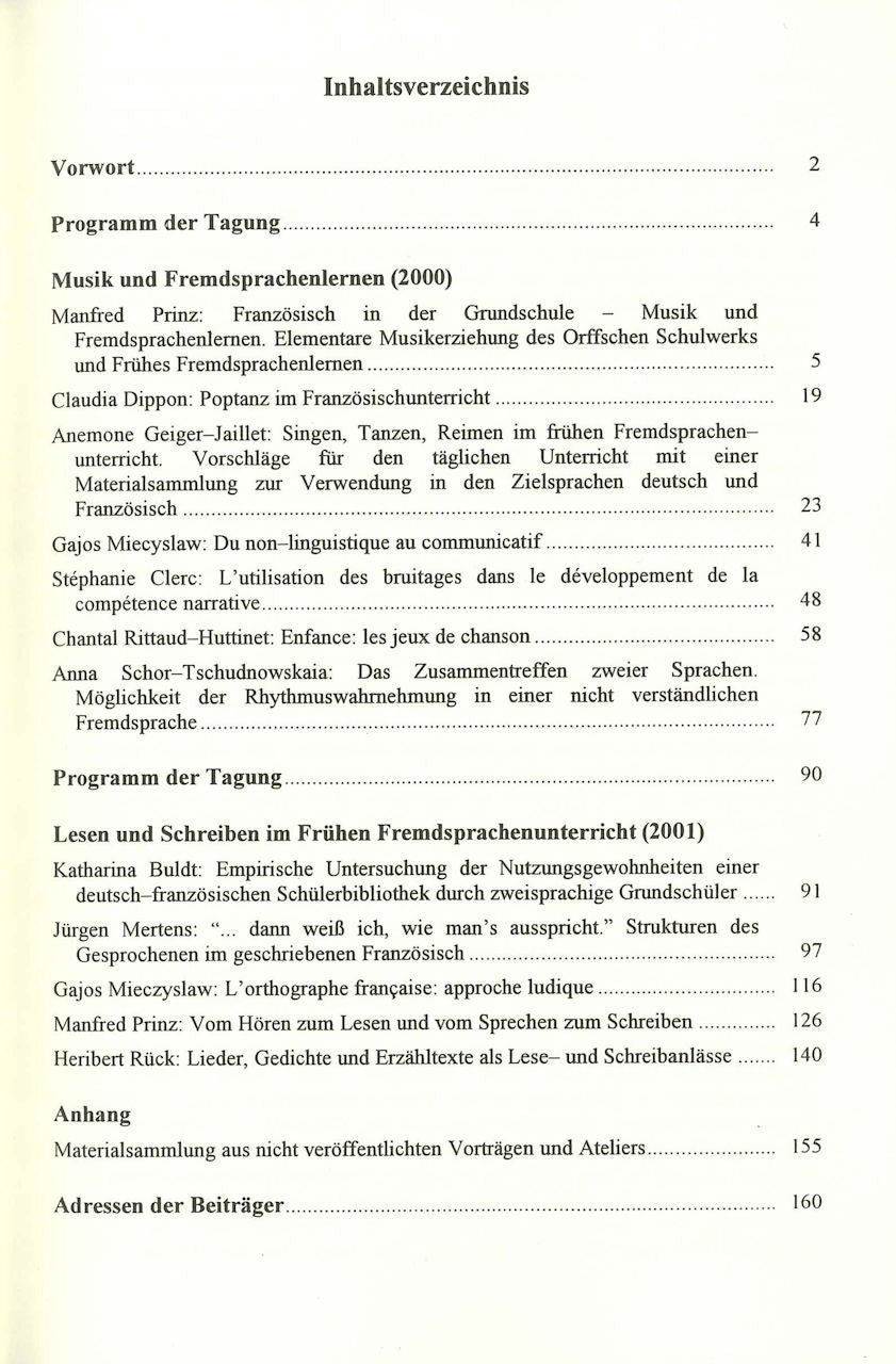 Prinz, FFF - Fruhes Fremdsprachenlernen (Narr)