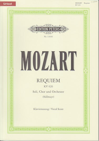 Mozart, Requiem KV 626 (Sussmayr/Black) (Peters)