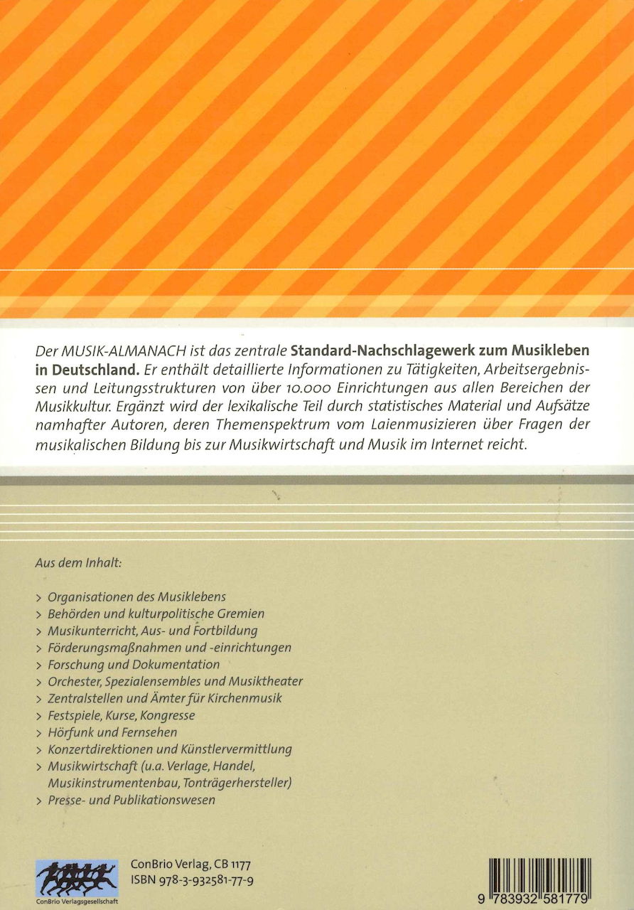 Deutscher Musikr, Musik Almanach 2007/08 (ConBrio)