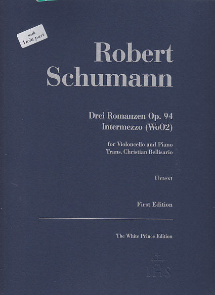 Schumann, 3 Romanzen op. 94; Intermezzo (White Prince Edition)