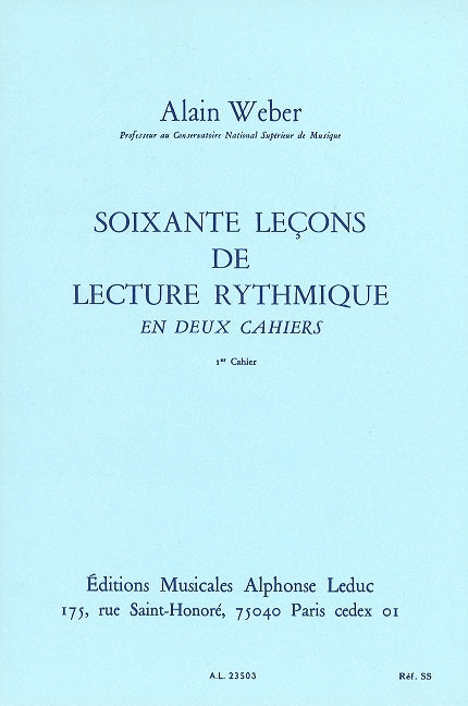 Weber,A., 60 Lecon de lecture rythm. 1 (Leduc)
