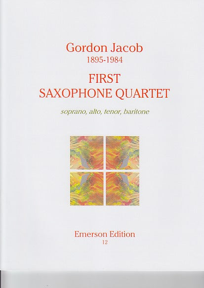 Jacob, Saxophone Quartet No. 1 (Emerson Edition)