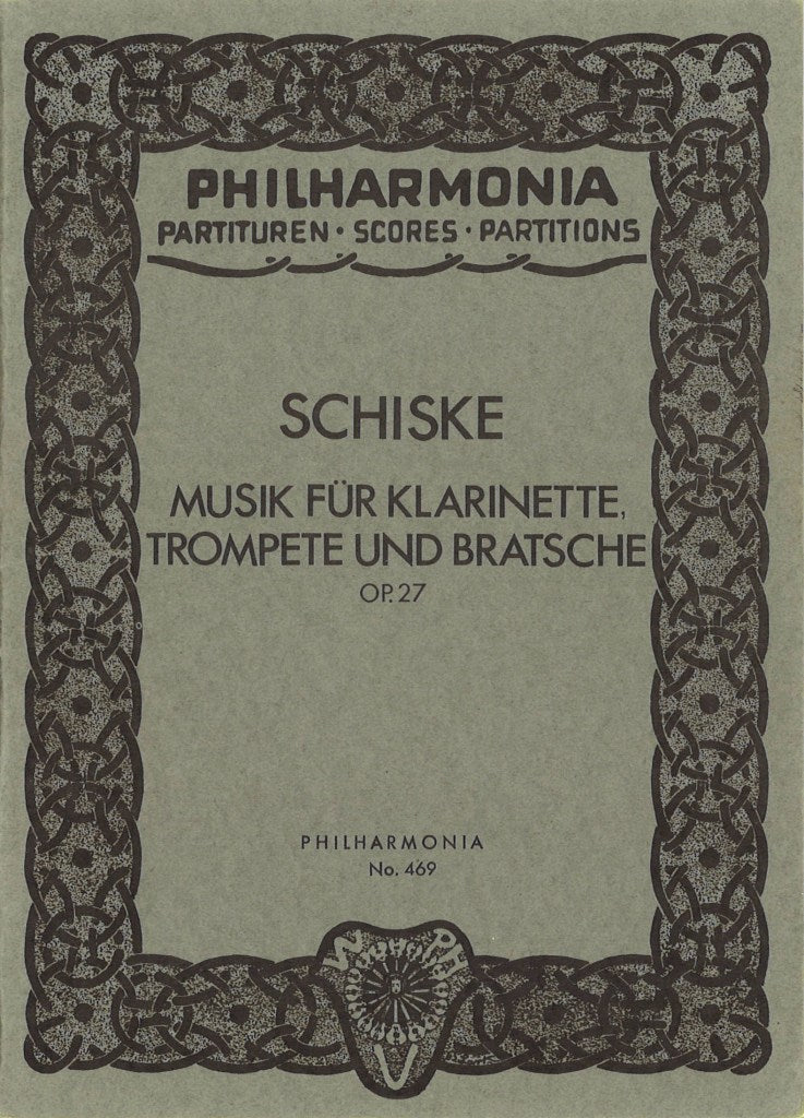 Schiske, Musik op. 27 (Cl,Trp,Va) (Universal)