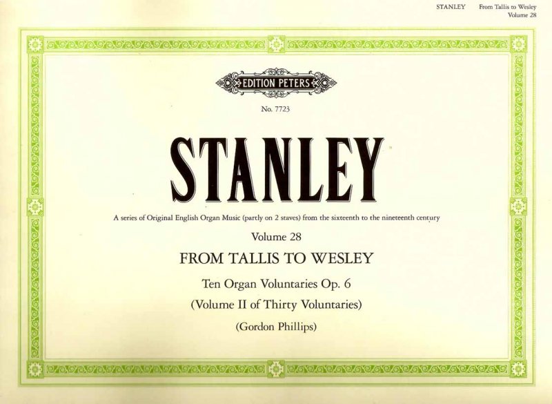 Stanley, 10 Voluntaries op. 6 (Peters)