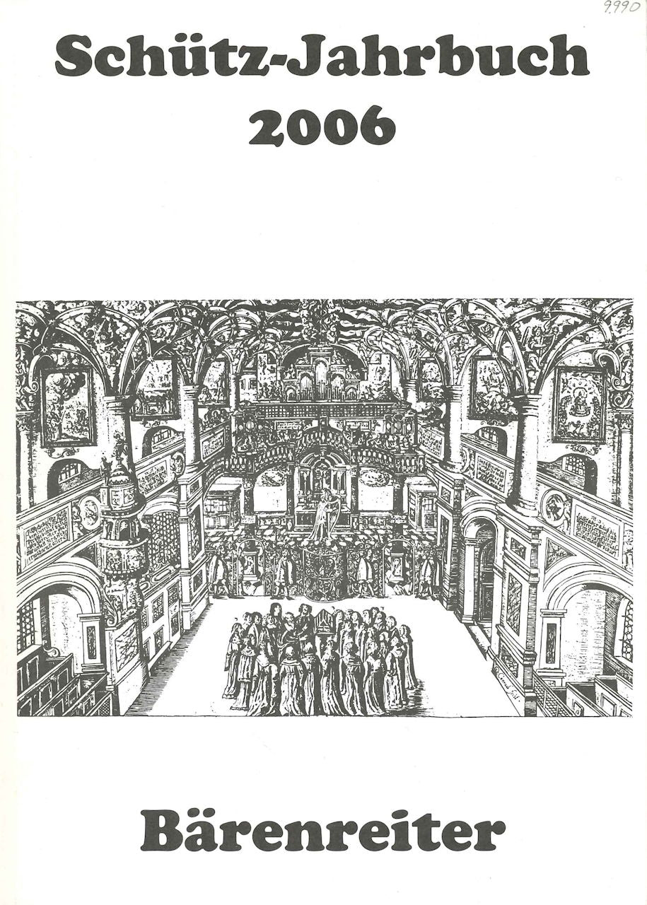 Schutz-Jahrbuch 2006 (Barenreiter)
