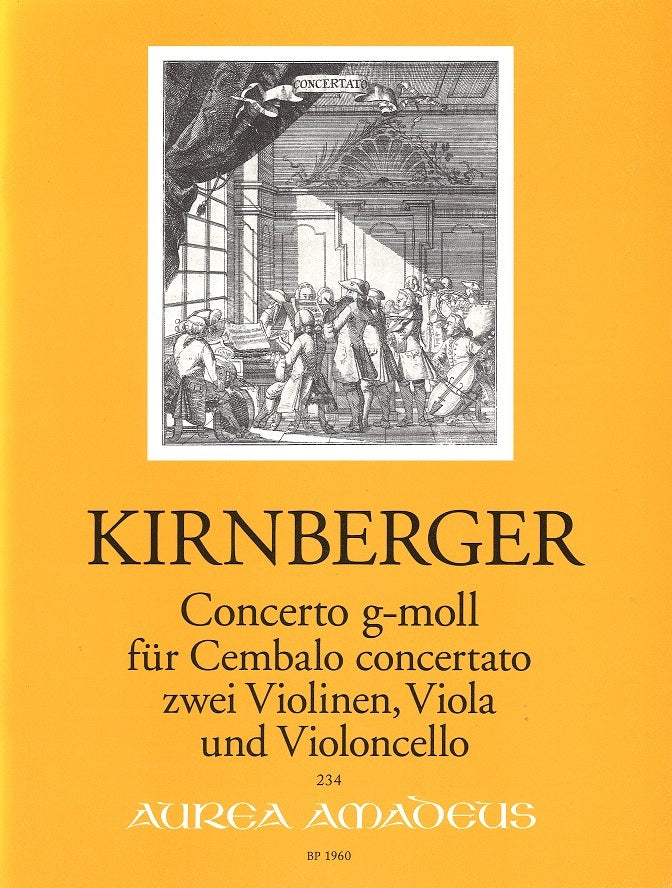 Kirnberger, Concerto in g (Cemb,Str) (Amadeus Verlag)