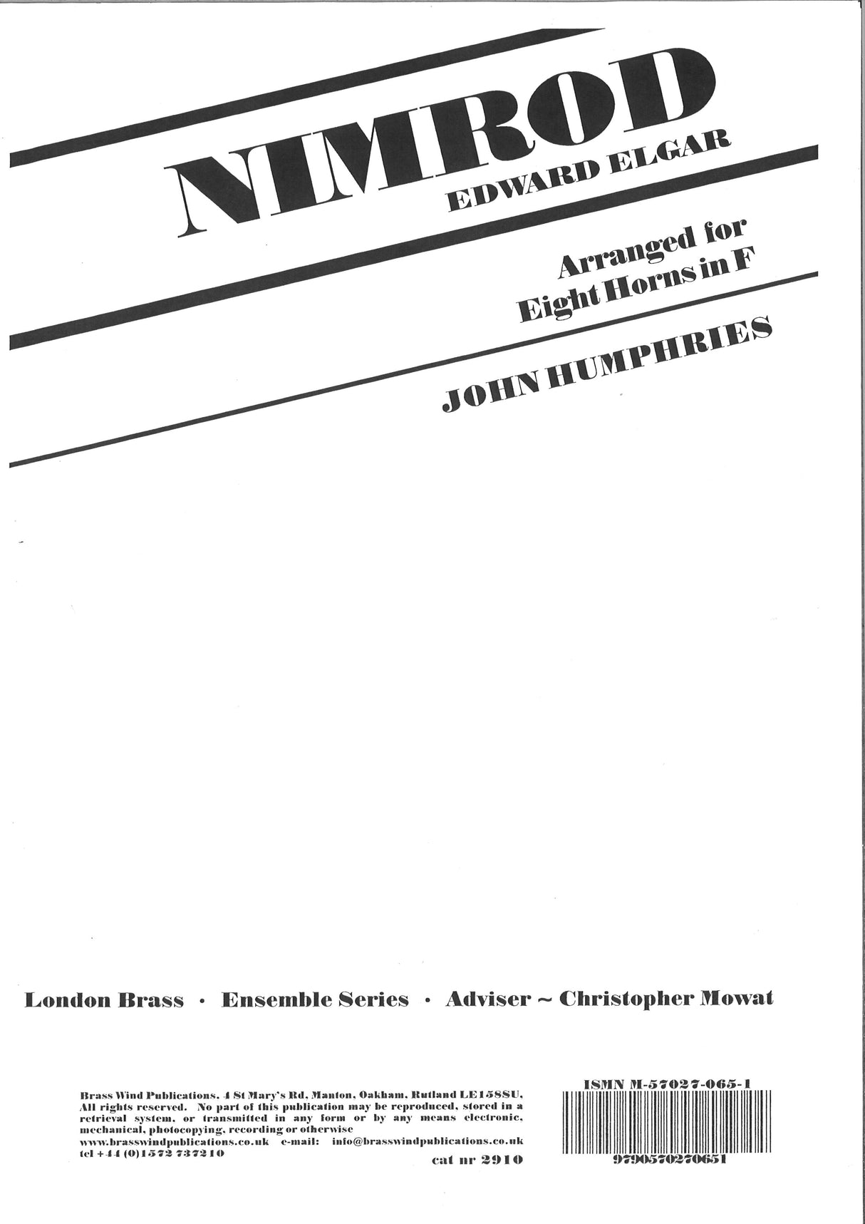 Elgar, Nimrod (8Hn) (Brass Wind Publication)