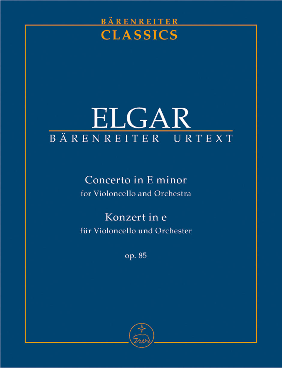 Elgar, Concerto for Violoncello op. 85 (Barenreiter)