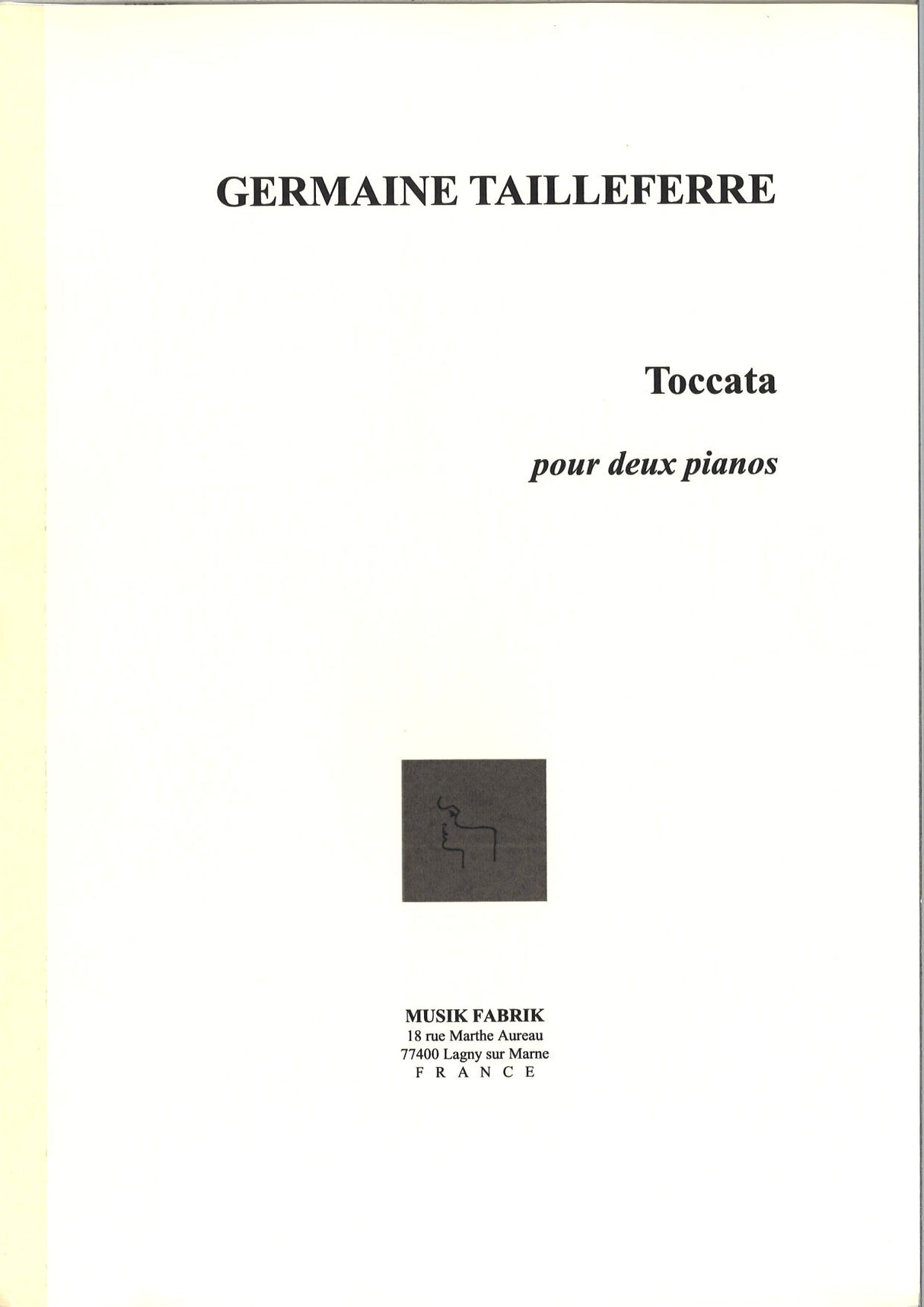 Tailleferre, Toccata pour 2 pianos (Musik Fabrik)