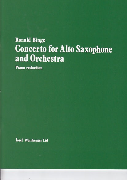 Binge, Concerto for Alto Saxophone (Weinberger)