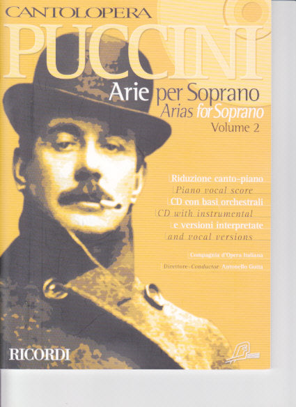 Puccini, Arie per soprano 2 (+CD) (Ricordi)