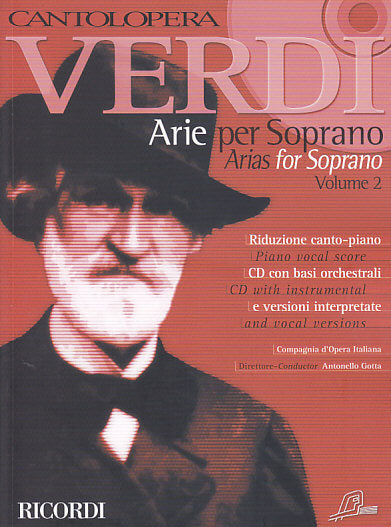 Verdi, Arie per soprano 2 (+CD) (Ricordi)
