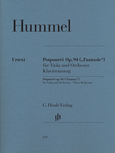 Hummel, Potpourri (Fantasie) op. 94 (Henle)