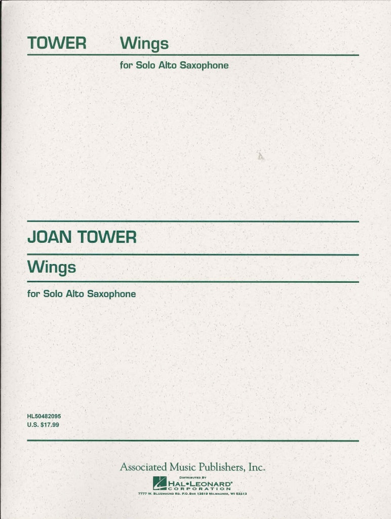 Tower, Wings, for Solo Alto Saxophone (AMP)