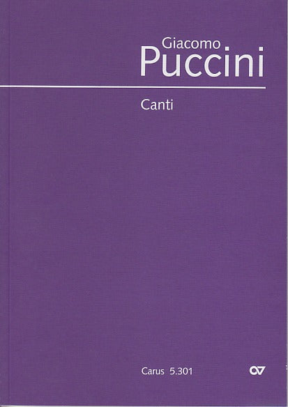 Puccini, Canti per voce e pianoforte (Carus)