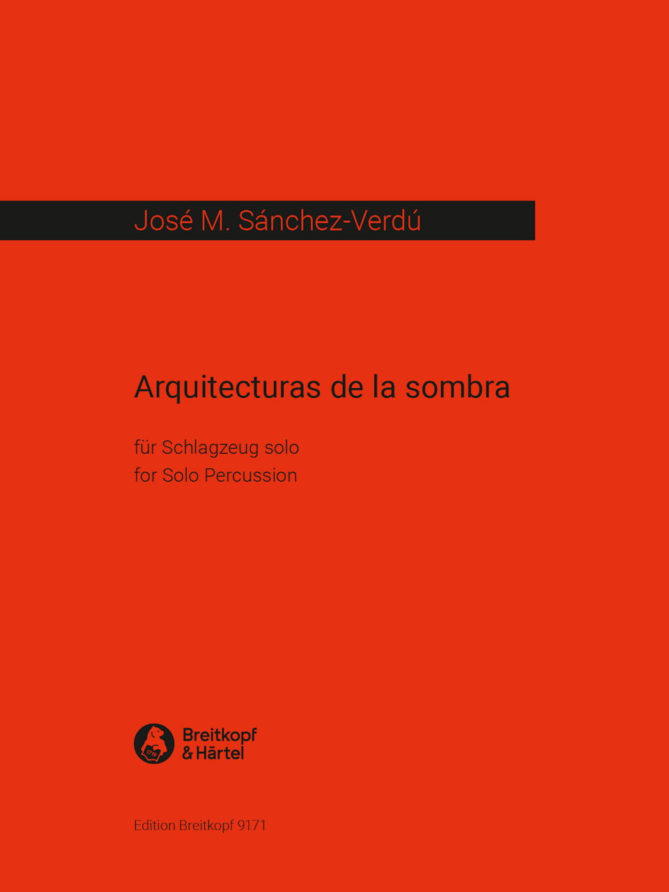 Sanchez-Verdu, Arquitecturas de la sombr (Breitkopf)