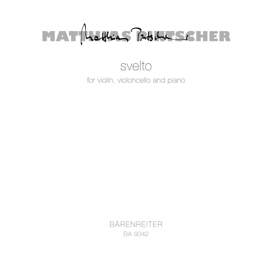 Pintscher, Svelto (2006) (Vn,Vc,Pf) (Barenreiter)