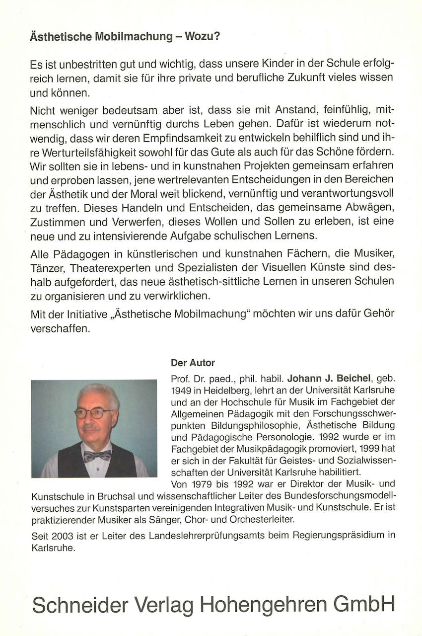 Beichel, Asthetische Mobilmachung (Schneider Hohengehren)