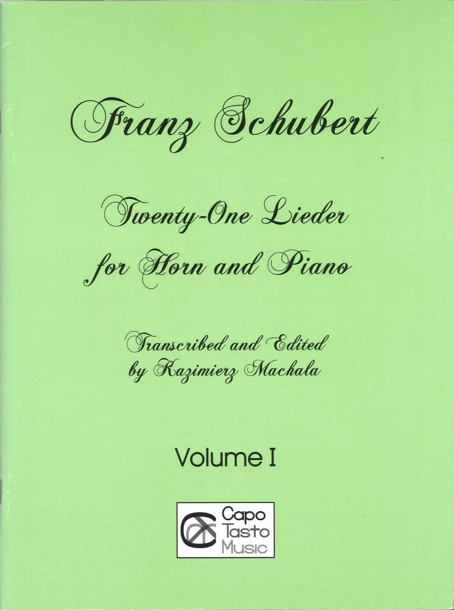 Schubert, 21 Lieder, I (Hn,Pf) (Capo Tasto Music)