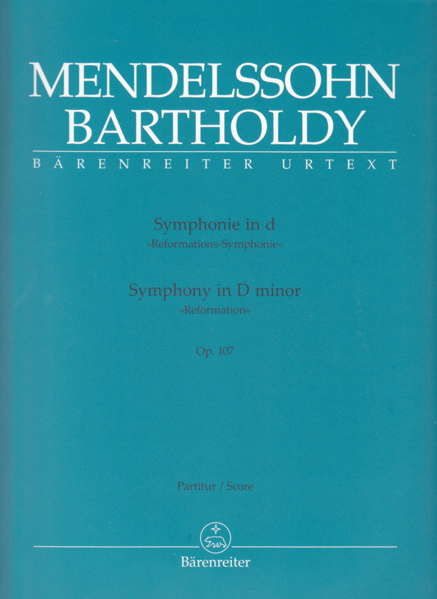 Mendelssohn, Symphony No. 5 Full Score (Barenreiter)