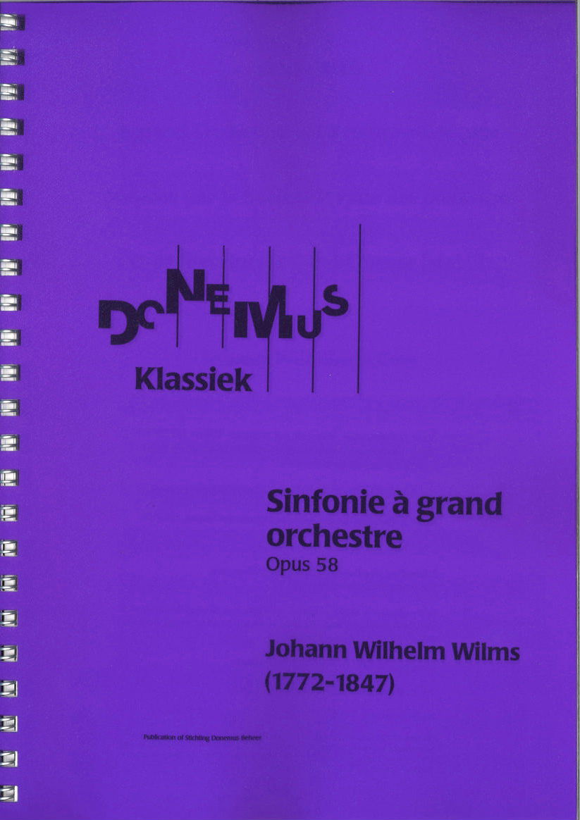 Wilms, Symphonie Nr. 6 in d, op. 58 (Donemus)