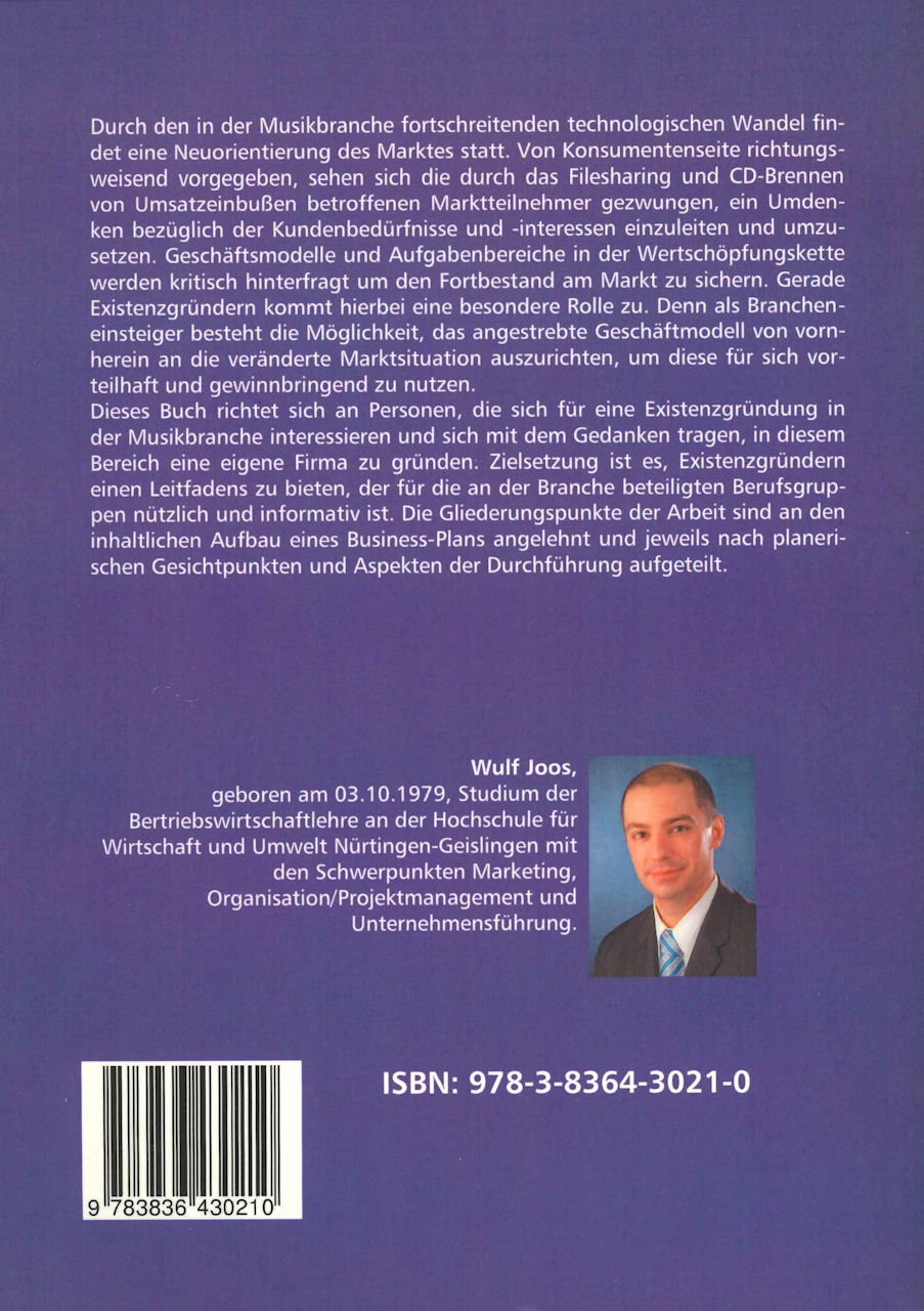 Joos, Neuen Rahmenbedingungen (VDM Verlag)