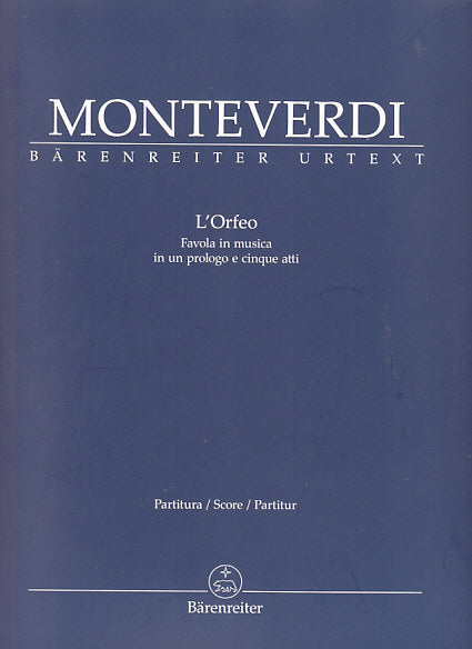 Monteverdi, Orfeo, Favola in musica (Barenreiter)