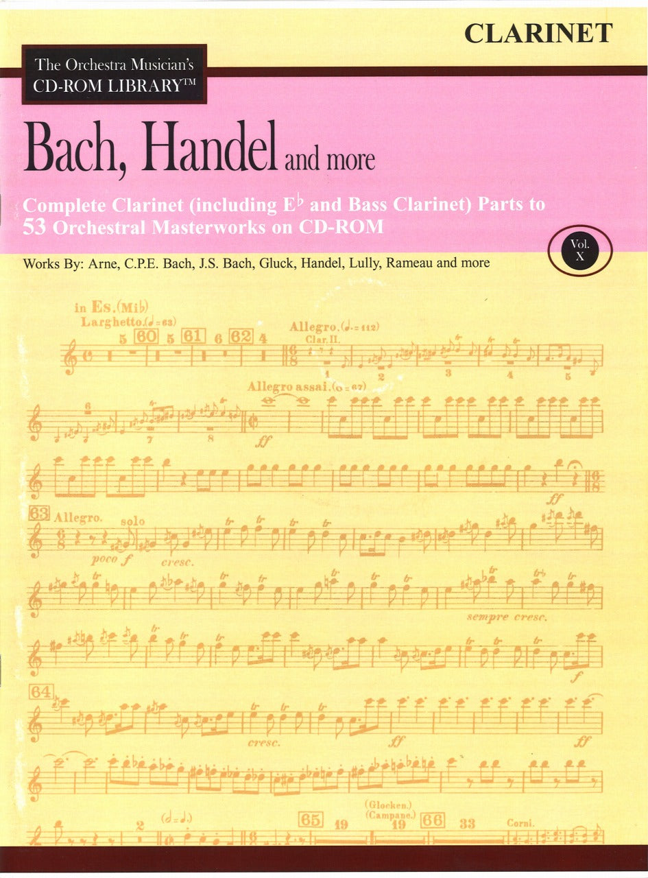 Orchestra Musician's CD-ROM 10 Clarinet (CD Sheet Music)