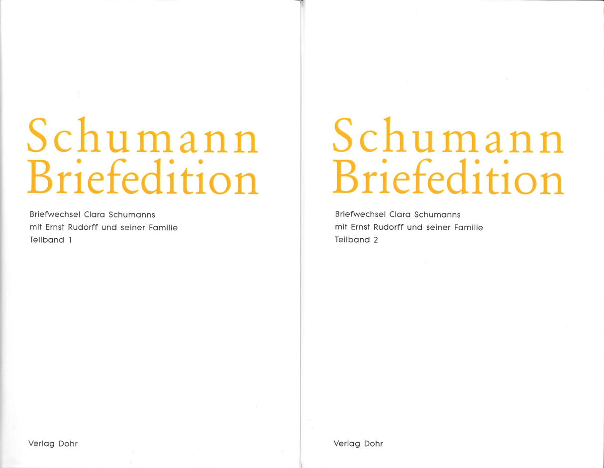 Schumann Briefedition II/11 (2vols.) (Dohr)