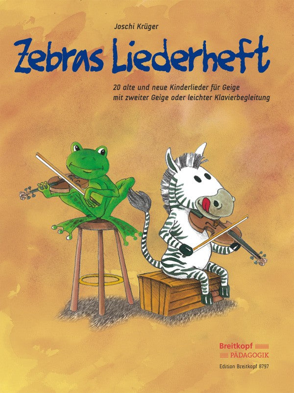 Kruger, Zebras Liederheft (Breitkopf)