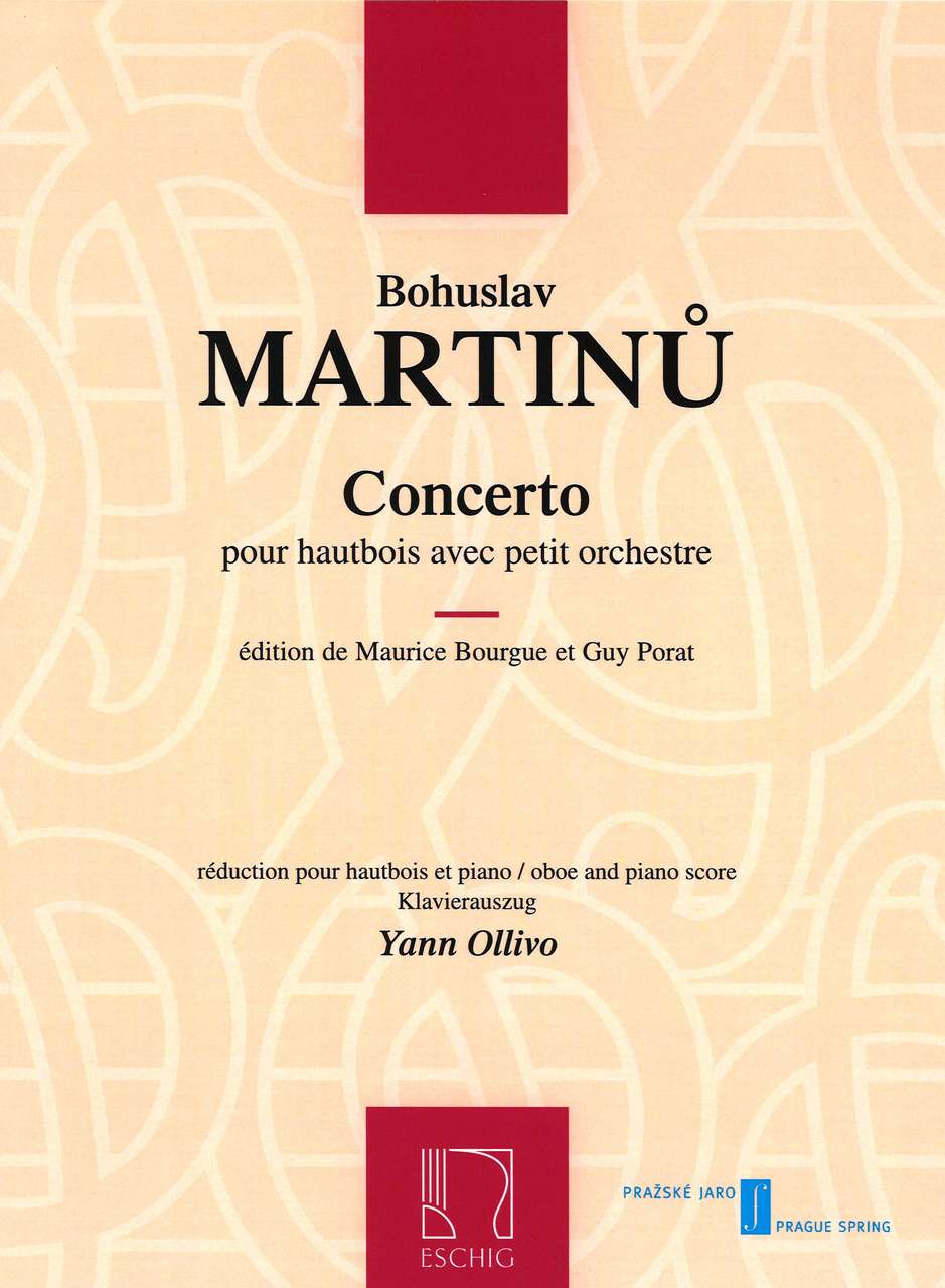 Martinu, Concerto pour hautbois (Eschig)