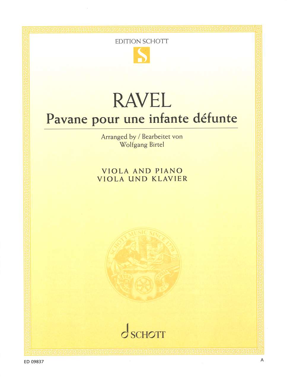 Ravel, Pavane pour une infante defunte (Schott)