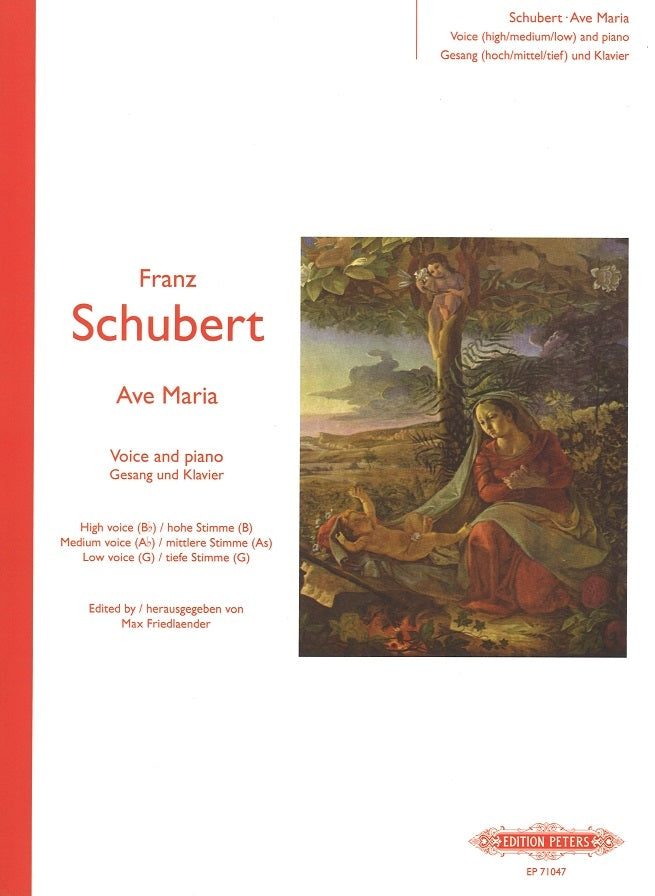 Schubert, Ave Maria (H/M/L) (Peters)