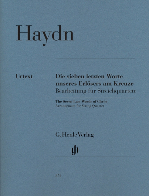Haydn, Sieben letzten Worte: Quartett (Henle)
